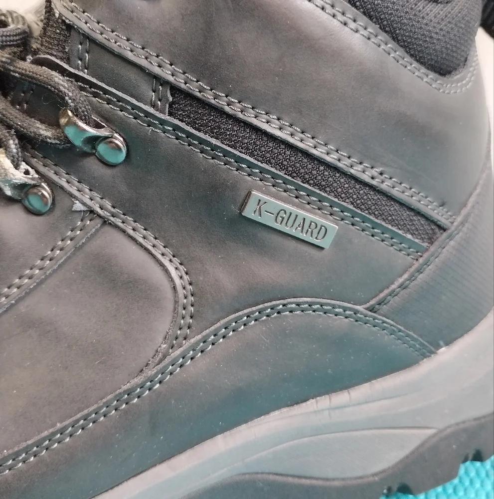 Khombu Summit Men's Leather Hiking Outdoor Tactical Black Boots 13